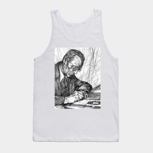 HERMANN HESSE ink portrait .2 Tank Top